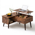 Moderner Couchtisch, aus Holz, Farbe: braun