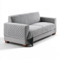 Modernes Polstersofa, Farbe: hellgrau