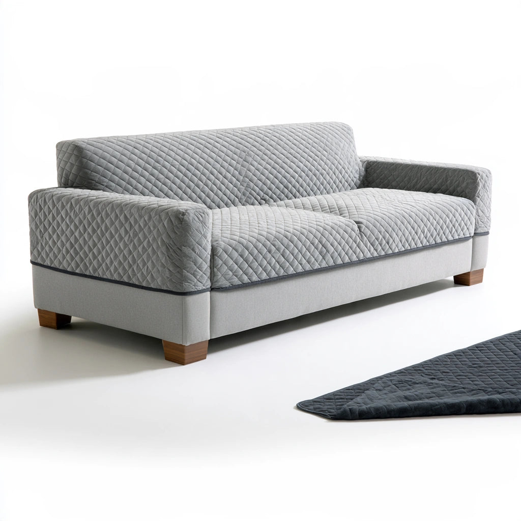 Modernes Polstersofa, Farbe: hellgrau